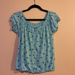 Blue Hollister blouse